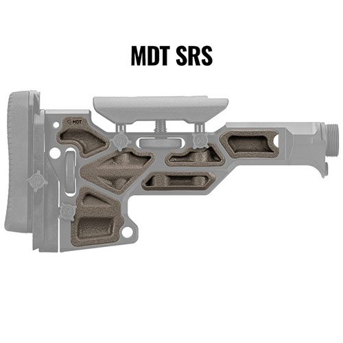 I MDT Rubber Dampeners riducono le vibrazioni, migliorano la stabilità e l'accuratezza del tiro, senza bisogno di attrezzi per un'installazione semplice.